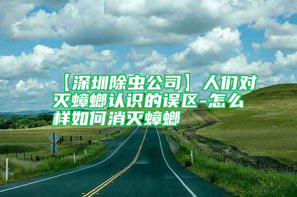 【深圳除蟲公司】人們對滅蟑螂認識的誤區(qū)-怎么樣如何消滅蟑螂