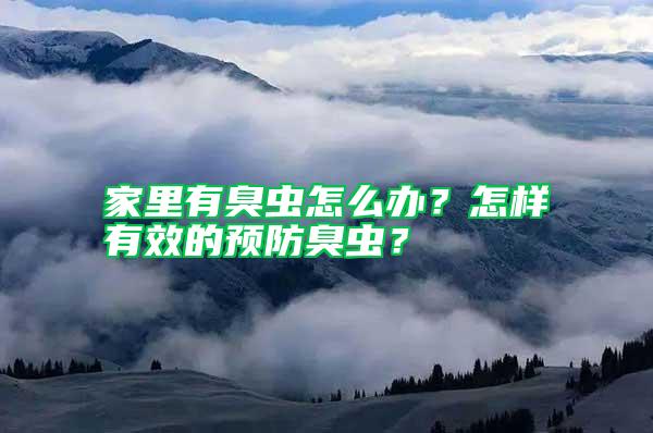 家里有臭蟲怎么辦？怎樣有效的預(yù)防臭蟲？