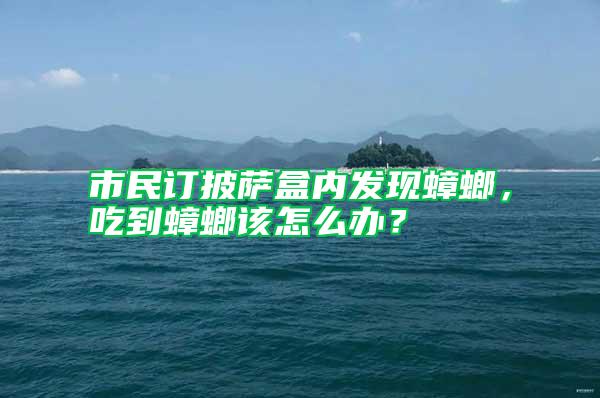 市民訂披薩盒內(nèi)發(fā)現(xiàn)蟑螂，吃到蟑螂該怎么辦？