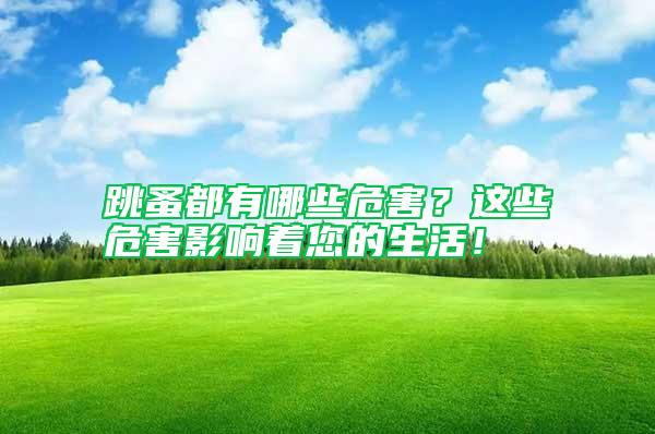 跳蚤都有哪些危害？這些危害影響著您的生活！